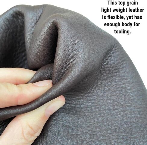 A Grade Deerskin Large Leather Hides - 2-3 oz (7-9 SqFt, Tobacco) in Saudi Arabia