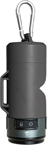 Lumi Dog Hord Bag Bag مع مصباح يدوي LED ، وملحق الكلاب الخالية من اليدين مع Carabiner Clip & Bags - مثالي للتخييم وإضاءة طريقك (أسود) in Saudi Arabia
