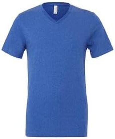 Bella Canvas 6 Pack Short Sleeve V-Neck Adult Unisex Jersey T-Shirt Heather Deep Teal in Saudi Arabia