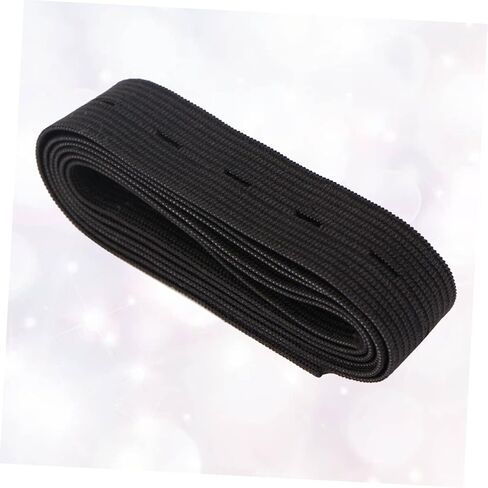 Holibanna 1Pc Adjustable Elastic Band for Pregnant Women Premium Cloth Latex Button Clips Comfortable Support for Maternity Pants Fit Flexibility Black in Saudi Arabia