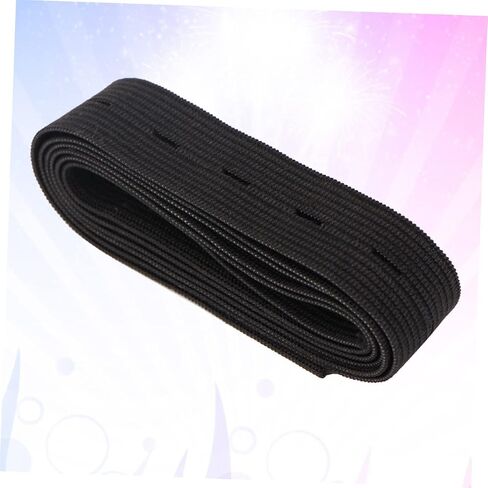 Holibanna 1Pc Adjustable Elastic Band for Pregnant Women Premium Cloth Latex Button Clips Comfortable Support for Maternity Pants Fit Flexibility Black in Saudi Arabia