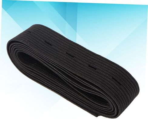 Holibanna 1Pc Adjustable Elastic Band for Pregnant Women Premium Cloth Latex Button Clips Comfortable Support for Maternity Pants Fit Flexibility Black in Saudi Arabia