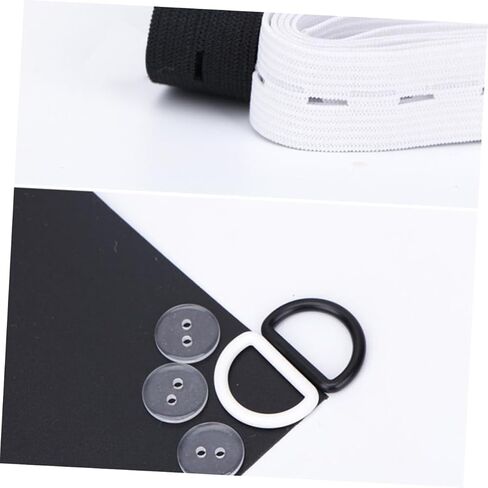 Holibanna 1Pc Adjustable Elastic Band for Pregnant Women Premium Cloth Latex Button Clips Comfortable Support for Maternity Pants Fit Flexibility Black in Saudi Arabia