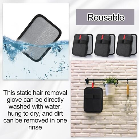 3 PCS Pet Hair Remover Gloves leptrostatic electrostatic cat dog remover glove pet removal tool for starture starture cartain in Kuwait