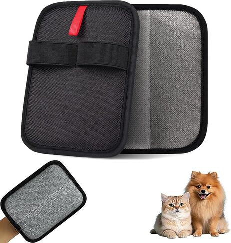 1 PCS Pet Hair Redies electrostatic gloves ، static pet hair brades brush ، leadable cat and dog readable for couch ، furniture ، carpet in Kuwait