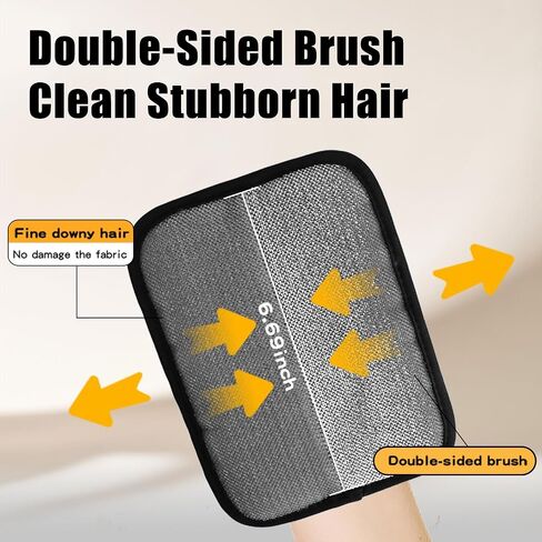 1 PCS Pet Hair Redies electrostatic gloves ، static pet hair brades brush ، leadable cat and dog readable for couch ، furniture ، carpet in Kuwait