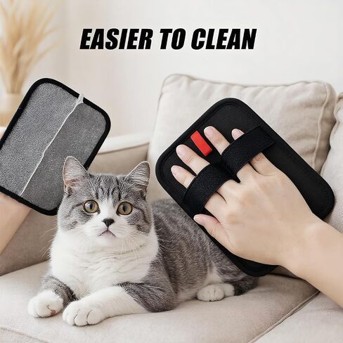 1 PCS Pet Hair Redies electrostatic gloves ، static pet hair brades brush ، leadable cat and dog readable for couch ، furniture ، carpet in Kuwait