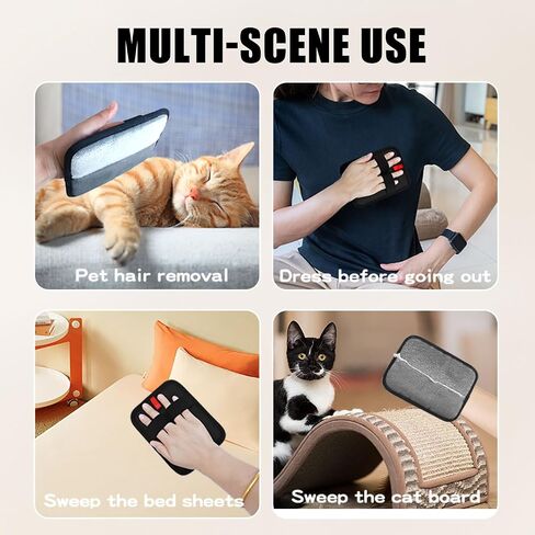 1 PCS Pet Hair Redies electrostatic gloves ، static pet hair brades brush ، leadable cat and dog readable for couch ، furniture ، carpet in Kuwait