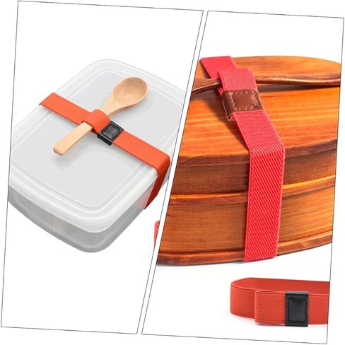 MAGICLULU 10pcs Double Layer Elastic Strap Adjustable Travel Lunchbox Band Fixing Strap for Picnic and Meal Prep in Saudi Arabia