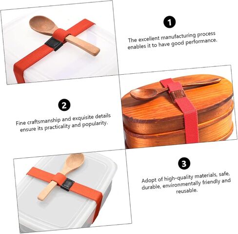 MAGICLULU 10pcs Double Layer Elastic Strap Adjustable Travel Lunchbox Band Fixing Strap for Picnic and Meal Prep in Saudi Arabia