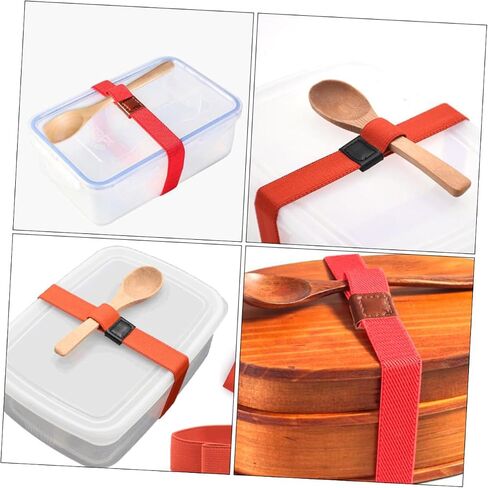 MAGICLULU 10pcs Double Layer Elastic Strap Adjustable Travel Lunchbox Band Fixing Strap for Picnic and Meal Prep in Saudi Arabia