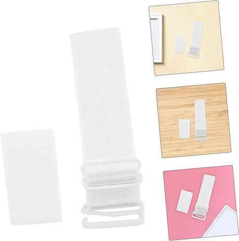 Popetpop 10pcs قابلة للتعديل قابلة للضبط الأشرطة الاستبدال لسلسلة البديل لدلو شمس القبعات مشبك مشبك موسع للأوجال الأبيض in Saudi Arabia