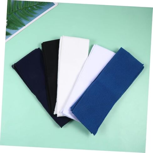6pcs النسيج المرن والطوق البيج الجينز الأبيض لأكمام حزام الخصر ومشاريع صياغة وملحقات متعددة الاستخدامات in Kuwait