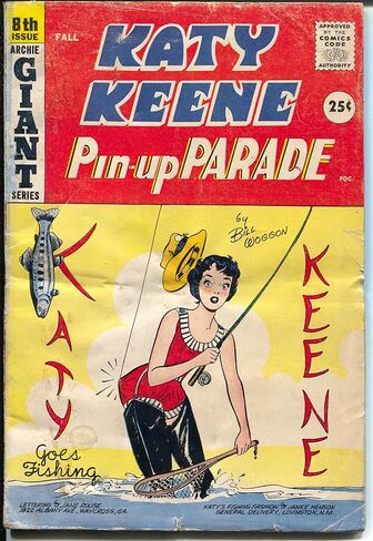 Katy Keene Pin-Up Parade #8 1959-Bill Woggon-fashions-Pin-Ups-Paper Dolls-G/VG in Saudi Arabia