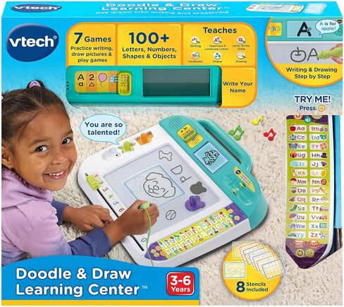 Vtech Doodle و Draw Learning Center مع الإستنسل والطوابع للأطفال الذين تتراوح أعمارهم بين 3 سنوات وما فوق in Saudi Arabia