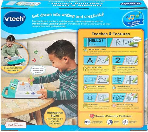 Vtech Doodle و Draw Learning Center مع الإستنسل والطوابع للأطفال الذين تتراوح أعمارهم بين 3 سنوات وما فوق in Saudi Arabia
