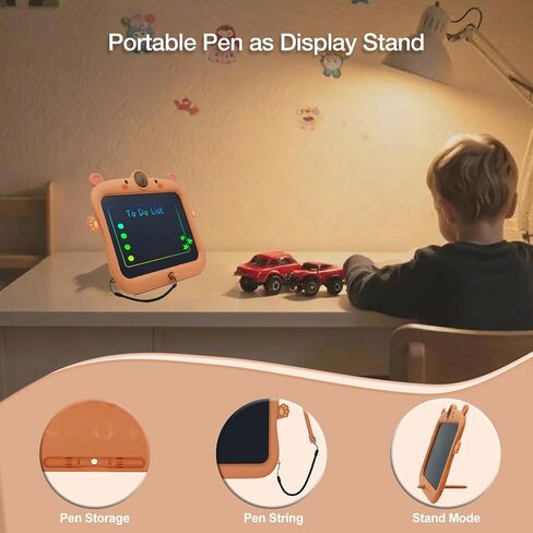 CAPYBARA LCD كتابة الكمبيوتر اللوحي للأطفال ، لوحة الرسم للتلوين 8.5 بوصة لوحة رسومات الشعار المبتكرة ، هدايا تعليمية هادئة لمدة 3 سنوات من العمر 3 سنوات in Saudi Arabia