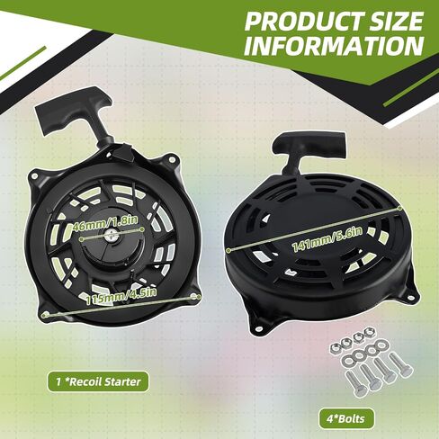 GCV160 السحب بدء تشغيل RECOLE STARTER المتوافقة مع Honda GCV135 GCV160 EN2000 HRU19 GC135 GC160 محرك العشب أجزاء ضغط جزازة الضغط-استبدل 28400-ZL8-023ZA 28400-ZL8-013ZA in Kuwait