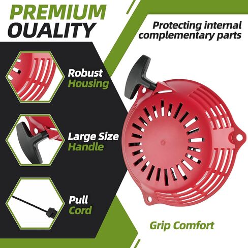 GCV160 السحب بدء تشغيل RECOLE STARTER المتوافقة مع Honda GCV135 GCV160 EN2000 HRU19 GC135 GC160 محرك العشب أجزاء ضغط جزازة الضغط-استبدل 28400-ZL8-023ZA 28400-ZL8-013ZA in Kuwait