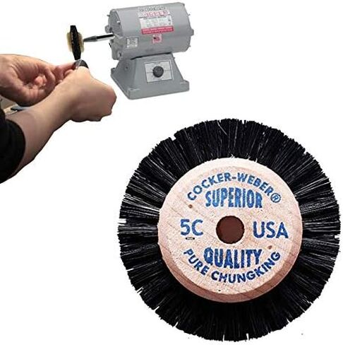 Wood Hub Rotary Wheel Bristle Brush #5C Jewelry Cleaning Deburring Polishing & Finishing in Saudi Arabia