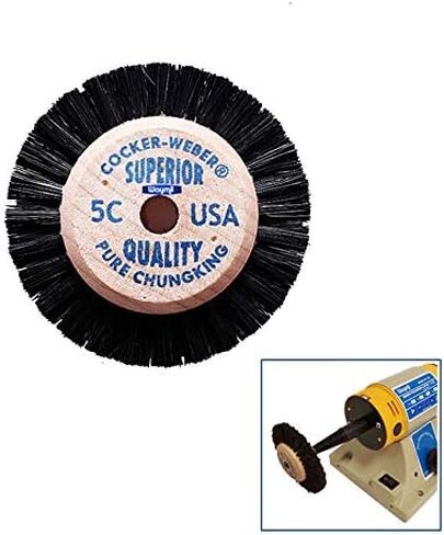 Wood Hub Rotary Wheel Bristle Brush #5C Jewelry Cleaning Deburring Polishing & Finishing in Saudi Arabia