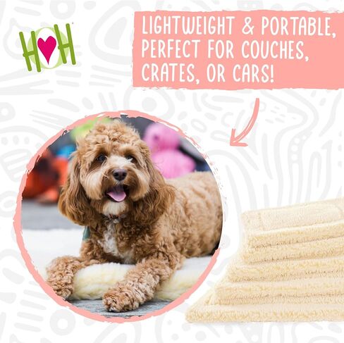 HuggleHounds Mat Cat & Dog Bed - Crate Pads for Dog Cages, Machine Washable Kennel Bed for Sleeping, Medium & Large Size Breeds - Extra Large, 30"x48". in Saudi Arabia