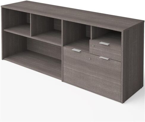 Bestar i3 plus credenza مع 2 درج ، 72W ، اللحاء الرمادي in Kuwait