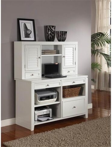 Parker House Boca 48 "Wood Credenza الانتقالي باللون الأبيض in Saudi Arabia
