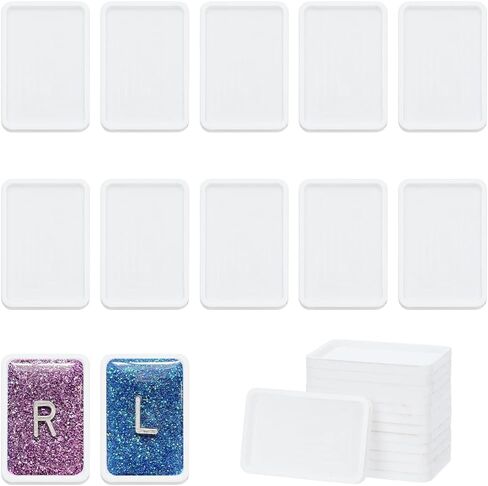 WEBEEDY 12 Pcs Small Rectangle X-Ray Marker Blanks Acrylic Xray Markers Holder, Make Your Own Radiology Badge Marker,Radiology Techs Dentists Gift Back to School Supply,1.5x1Inch(Markers Not Included) in Saudi Arabia