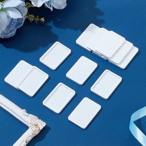 WEBEEDY 12 Pcs Small Rectangle X-Ray Marker Blanks Acrylic Xray Markers Holder, Make Your Own Radiology Badge Marker,Radiology Techs Dentists Gift Back to School Supply,1.5x1Inch(Markers Not Included) in Saudi Arabia