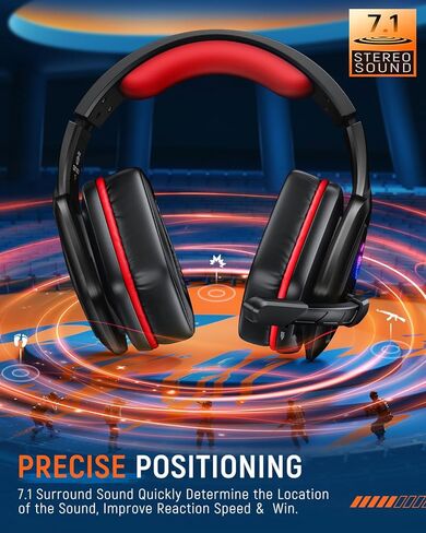 سماعة ألعاب لاسلكية لأجهزة الكمبيوتر، PS5، PS4، 2.4 جيجا هرتز USB ونوع C سماعات رأس للألعاب مع ميكروفون، بطارية 30 ساعة سماعات بلوتوث للتبديل، الكمبيوتر المحمول، الهاتف المحمول، ماك in Kuwait