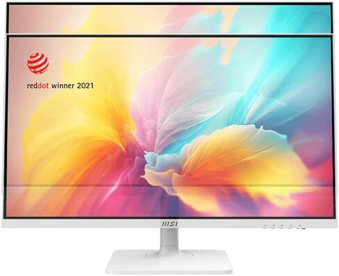 شاشة كمبيوتر MSI Modern MD2712PW مقاس 27 بوصة IPS 1920 x 1080 (FHD)، مزامنة تكيفية، جاهزة لـ HDR، HDMI، توصيل طاقة USBC 15 وات، مكبر صوت، قابل للتركيب على VESA، ارتفاع قابل للتعديل، 1 مللي ثانية، أبيض in Saudi Arabia