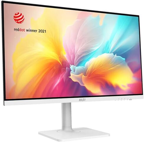 شاشة كمبيوتر MSI Modern MD2712PW مقاس 27 بوصة IPS 1920 x 1080 (FHD)، مزامنة تكيفية، جاهزة لـ HDR، HDMI، توصيل طاقة USBC 15 وات، مكبر صوت، قابل للتركيب على VESA، ارتفاع قابل للتعديل، 1 مللي ثانية، أبيض in Saudi Arabia