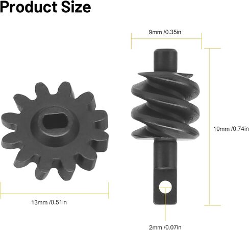 daitoku 2-12T Overdrive Differential Gear Helical Diff Gears Set for Axial SCX24 Deadbolt C10 JLU Gladiator Bronco 1/24 RC Car in Saudi Arabia