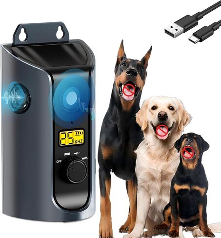 Dog Bark Deterrent Devices, 3X Ultrasonic Anti Barking Device, Bark Box for Dogs Indoor & Ourdoor, Dog Barking Silencer with 3 Modes | Bark Control Device 50ft Range, Stops Neighbours Dog Barking in Saudi Arabia