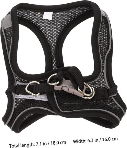 Toyvian 1set Cat and Leash Kit Breathable Chest Strap for Outdoor Walking Reflective Design Lightweight Traction for Kittens in Saudi Arabia