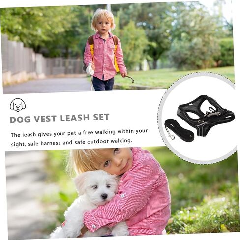 Toyvian 1set Cat and Leash Kit Breathable Chest Strap for Outdoor Walking Reflective Design Lightweight Traction for Kittens in Saudi Arabia