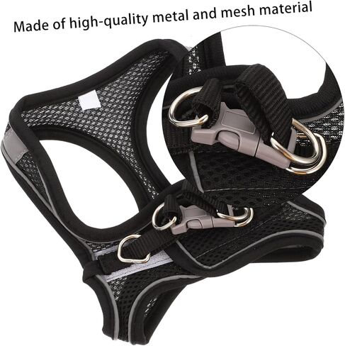 Toyvian 1set Cat and Leash Kit Breathable Chest Strap for Outdoor Walking Reflective Design Lightweight Traction for Kittens in Saudi Arabia