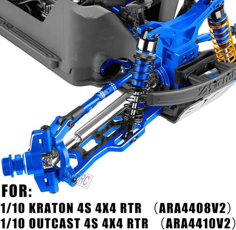 ترقية أجزاء ل 1/10 Kraton Outcast 4x4 4S V2 BLX ، RC Shocks & Arms & Caster Blocks Hubs & 25T Saver & Sever in Saudi Arabia