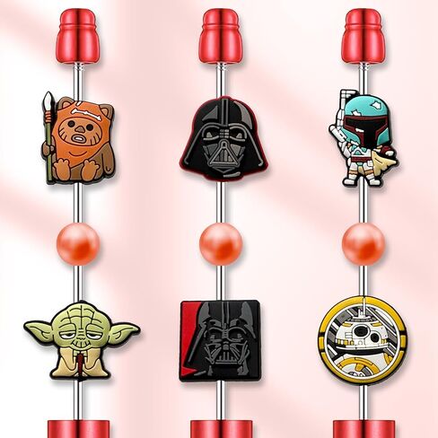 Garetheora Cartoon Focal Beads for Pens, Cute Silicone Focal Beads for Making DIY Bead Pens Keychain Jewelry (Black) in Kuwait