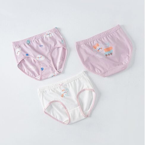 benetia Girls' Soft Cotton Underwear Little Kids ' Assorted Panties (Pack of 6) in Kuwait