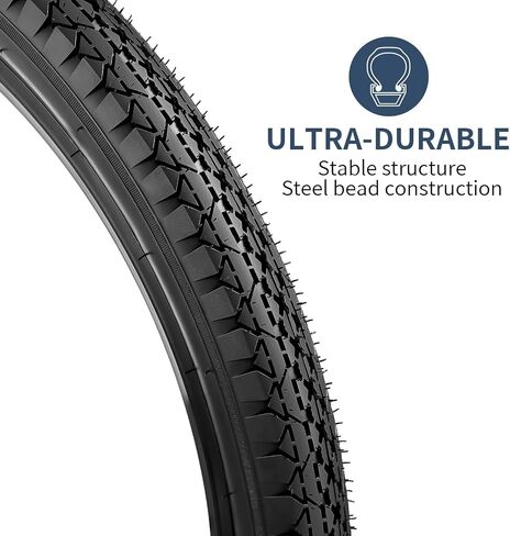 YUNSCM 2-PCS 26" إطارات الدراجة 26x1.95/50-559 و26" أنابيب الدراجة صمام شريدر متوافق مع 26x1.75 26x1.90 26 x 1.95 26x2.0 إطارات وأنابيب الدراجة (P-123A) in Saudi Arabia