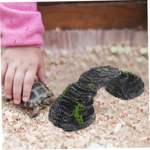 منصة Popetpop Turtle Compling Decord واقعية صخري للزواحف Terrarium Multi استخدام رصيف التسلق سهل التنظيف لخزانات السلحفاة والموائل in Saudi Arabia