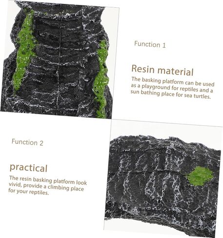 منصة Popetpop Turtle Compling Decord واقعية صخري للزواحف Terrarium Multi استخدام رصيف التسلق سهل التنظيف لخزانات السلحفاة والموائل in Saudi Arabia