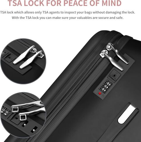 أمتعة LemoHome قابلة للتوسيع مع عجلات دوارة، حقائب كبيرة مع تصميم مقعد للأطفال، أمتعة صلبة للنساء والرجال، حقيبة حمل صلبة مقاس 20 بوصة للسفر in Kuwait