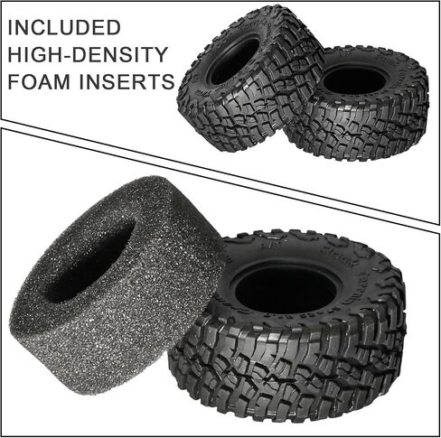 1.0 إطارات جميع التضاريس فائقة الإطارات لزجة لزجة لزاحف RC لـ TRAXXAS 1/18 TRX4M FORD BRONCO 97054-1 1/24 AXIAL SCX24 FMS FCX24 RC Crawlers High Grip Off-Road Tyre Expgrade (4pcs/set) in Kuwait
