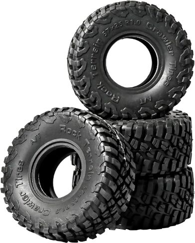 1.0 إطارات جميع التضاريس فائقة الإطارات لزجة لزجة لزاحف RC لـ TRAXXAS 1/18 TRX4M FORD BRONCO 97054-1 1/24 AXIAL SCX24 FMS FCX24 RC Crawlers High Grip Off-Road Tyre Expgrade (4pcs/set) in Kuwait