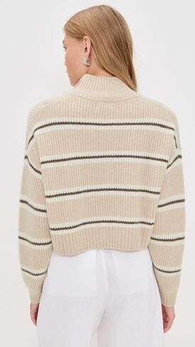 STAUD Women's Cropped Hampton Sweater in Saudi Arabia