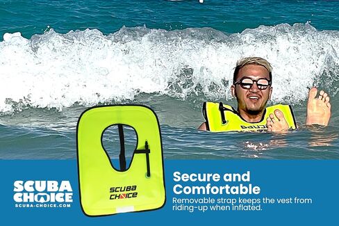 سترة الغوص السوداء للبالغين من Scuba Choice مع صندوق الاسم، مقاس X-Large in Saudi Arabia