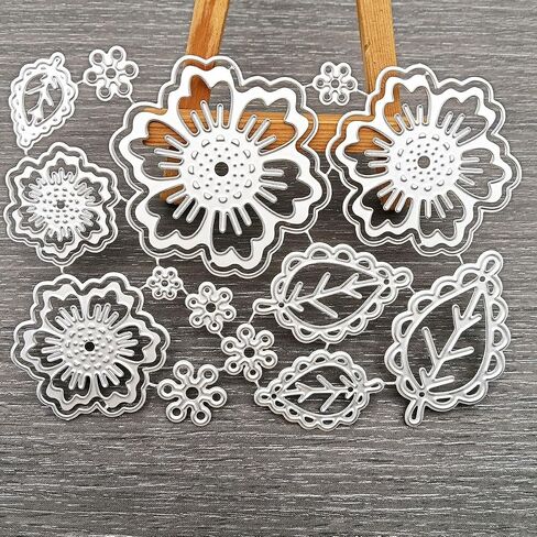 3D Rose Flower Metal Die Cuts ، أوراق الزفاف أوراق الزفاف القطع يموت متنازلات لألبوم DIY ألبوم Decorative Papering Paper لصنع البطاقات (Flower A) in Saudi Arabia